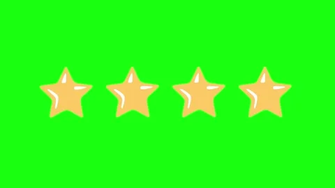 Green screen of four star blur animation Stock Footage 288856068
