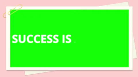 Green screen frame with paper clip. Chroma key overlay for video editing and Stock Footage 340942257
