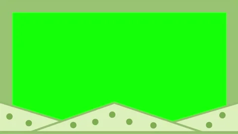 Green screen frame with polka dot border Stock-Footage 341374326