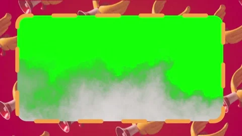 Green screen frame with smoke effect Stock Footage 341376099