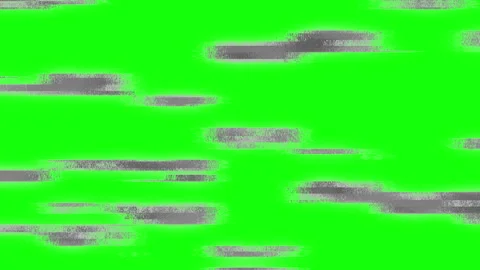 Green screen. Glitch and VHS effect. Digital pixel noise glitch effect on a Stock-Footage 247390403