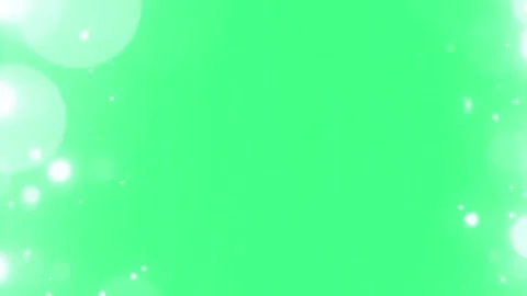 Green screen glowing white bokeh border frame soft magical floating particles Stock Footage 336103144