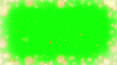 Green screen with golden particles moving Stock Footage 338178666