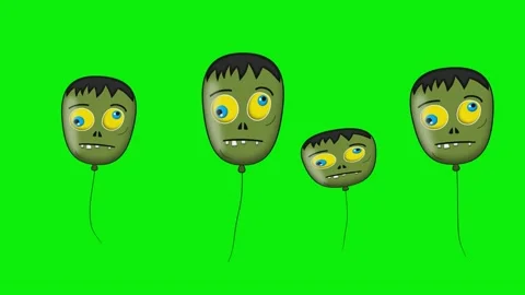 Green Screen Group with Heads Stock Footage 342789336