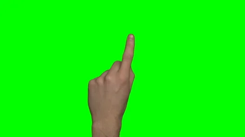 Green screen hand gestures on touchscreen (4:2:2, 30P) Stock Footage 45893826