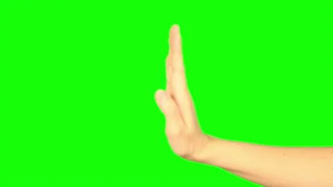 Green Screen, Hand On Green 