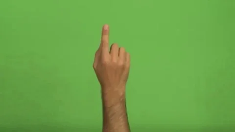 Green screen hands for touch screen Stock Footage 98248390