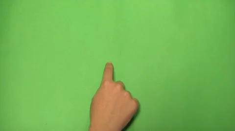 Green Screen Hands Trackpad Touchpad Gesture Stock Footage 9741393