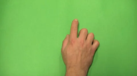Green Screen Hands Trackpad Touchpad Gesture Stock Footage 9741934