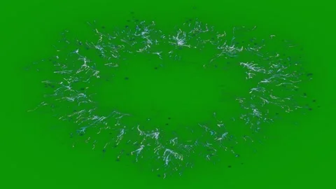 Green screen heart made out lights image wreath circle small pieces glass Stock-Footage 314067914