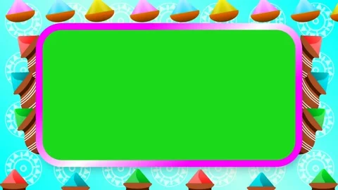 Green screen holi wishes background Video stock 232219031