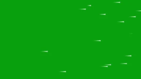 Green screen horizontal shooting rays effect with fast glowing light streaks Stock Footage 329858809