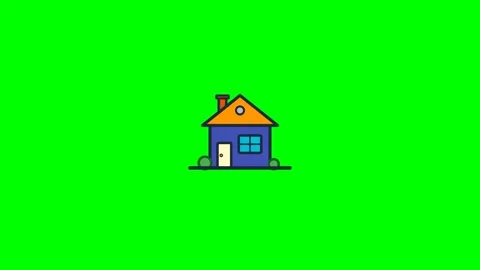 Green Screen House Stock Footage 339914822