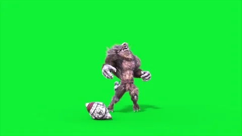 Green Screen Humanoid Rat Monster Die front Fur 3D Animation Rendering CGI 4 Stock Footage 306222846