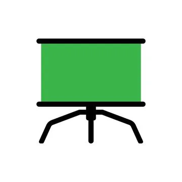 Green screen icon vector Stock Illustration