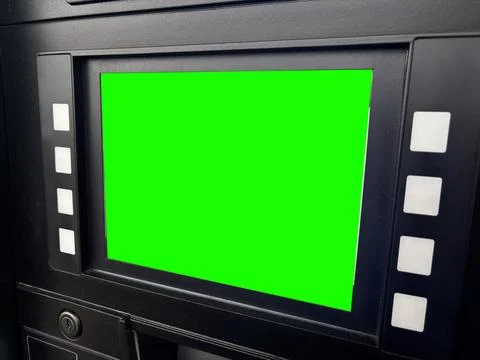 Green Screen Interface at a Gas Pump0 Stock Photos