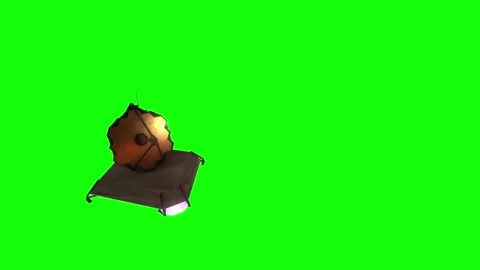 Green Screen James Webb Space Telescope JWST Moving Towards and Past Video stock 232556215