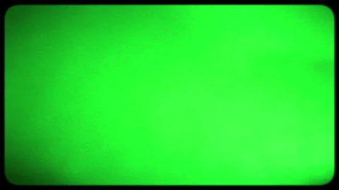 Green screen, kinescope effect and VHS elements. Implementing chromakey Stock Footage 259487035