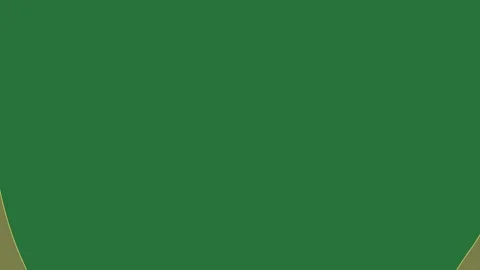 Green screen leaf on lines shield black outline gold yellow green screen Stock Footage 336050135