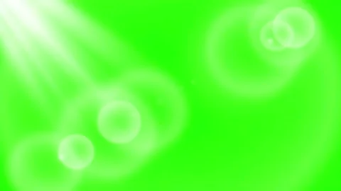 Green Screen Lens Flare with Optical Rings Stock Footage 327315849