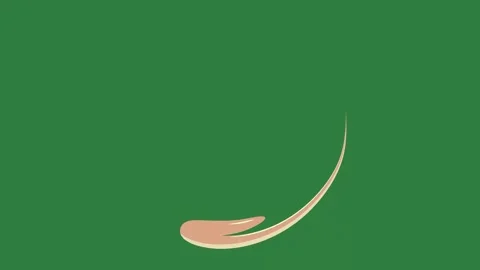 Green screen the letter o circle an oval shape elements emotion frame colorful Stock Footage 336049885