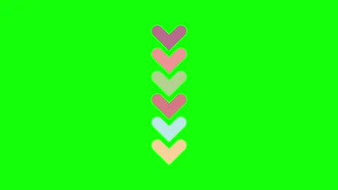 A green screen with light coming out of it and black background heart in the Stock Footage 346199698