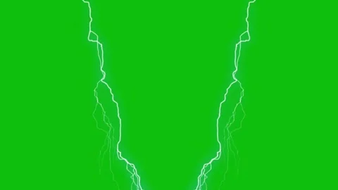 Green screen lightning  Video stock 331953825