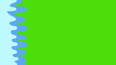 Green screen liquid water transition video Stock-Footage 323795210