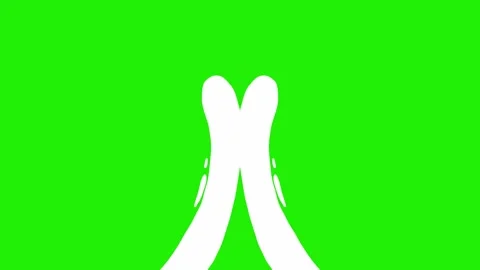Green screen liquid water transition video Video stock 323795256