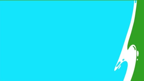 Green screen liquid water transition video Stock Footage 331005125