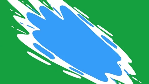 Green screen liquid water transition video Stockbeeldmateriaal 335586918