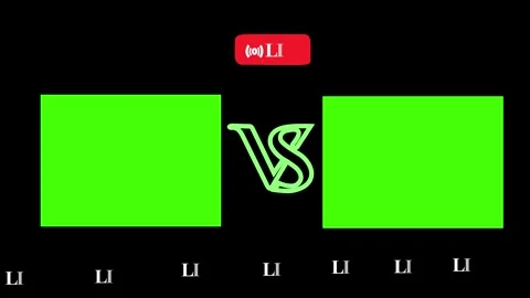 Green Screen LIVE Broadcast Overlay Animation Stock Footage 343661228