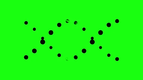 Green screen of loading animation of DNA-shaped in landscape Stock Footage 287895064