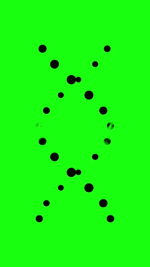 Green screen of loading animation of DNA-shaped in portrait Stock Footage 287895067