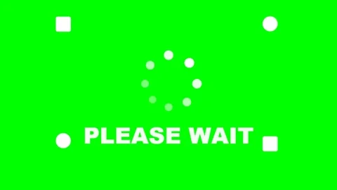 Green screen with loading animation. Stock Footage 337095120