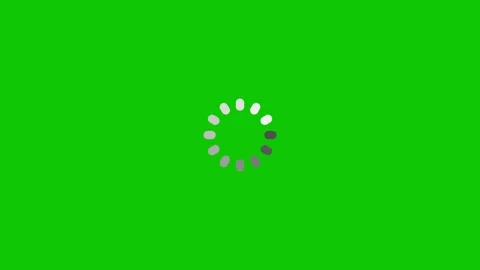 Green screen loading spinner animation loop Stock Footage 312488126