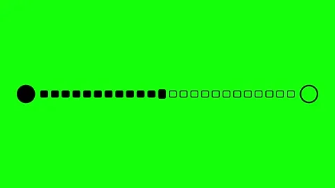 Green Screen Logo Stripe Black Video stock 343929155