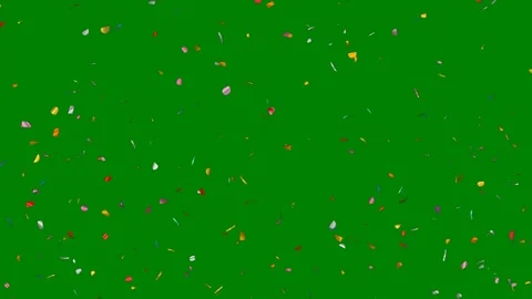 Green screen lot coning confe animated chromakey background colorful style Stock Footage 314067878