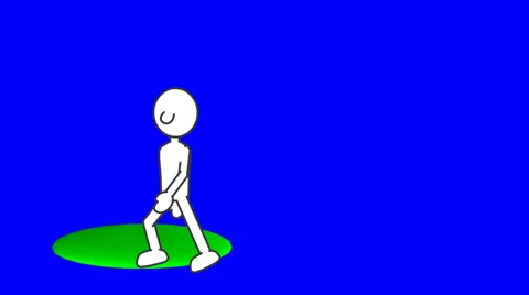 Green Screen Man Falls in Puddle Transition: + Matte Stock Footage 66682237
