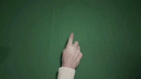 Green Screen Man's Hand Doing Finger Motions 動画素材 85374746