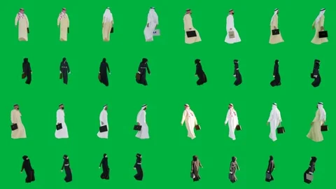 A green screen with many different types of clothes and bunch penguins on it Vídeos de archivo 333002751