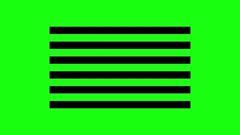 Green screen of many thick horizontal lines pattern animation Stock Footage 289620198