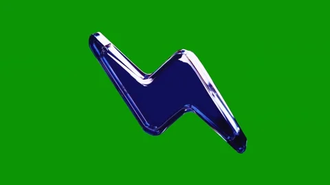 Green screen metal object the letter m background anclose up shot cell animated Stock Footage 314067735