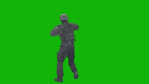 Green Screen Military Exercise Stock Footage 281014836
