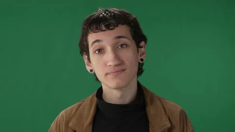 Green screen millennial approving Stock Footage 218060646