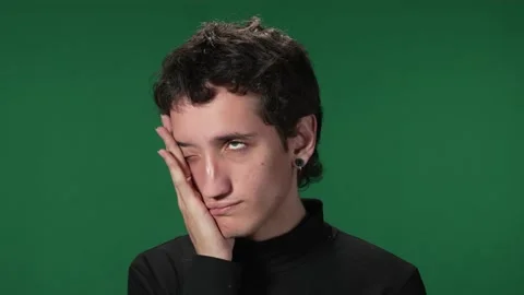 Green screen millennial - face palm Stock Footage 218062072