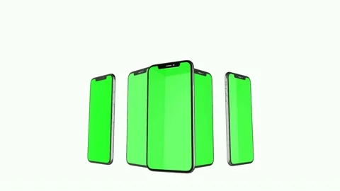 Green screen for mobile app promo Stock Footage 132255097