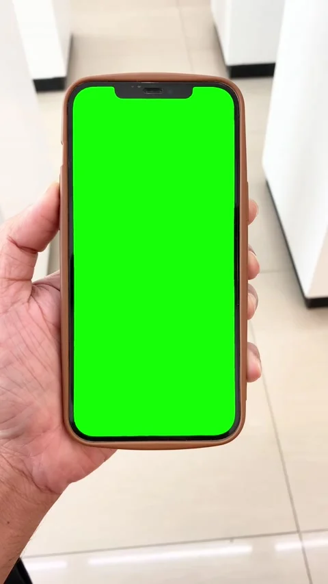 Green screen, mobile green screen, smartphone green screen, phone green screen Stock Footage 238408661