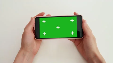 Green Screen Mock-up Chroma Key smartphone Stock Footage 179056332