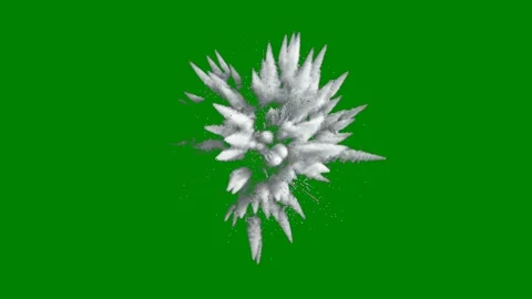 Green screen moon middle bunch white balloons floating balls background flower Stock Footage 314064419